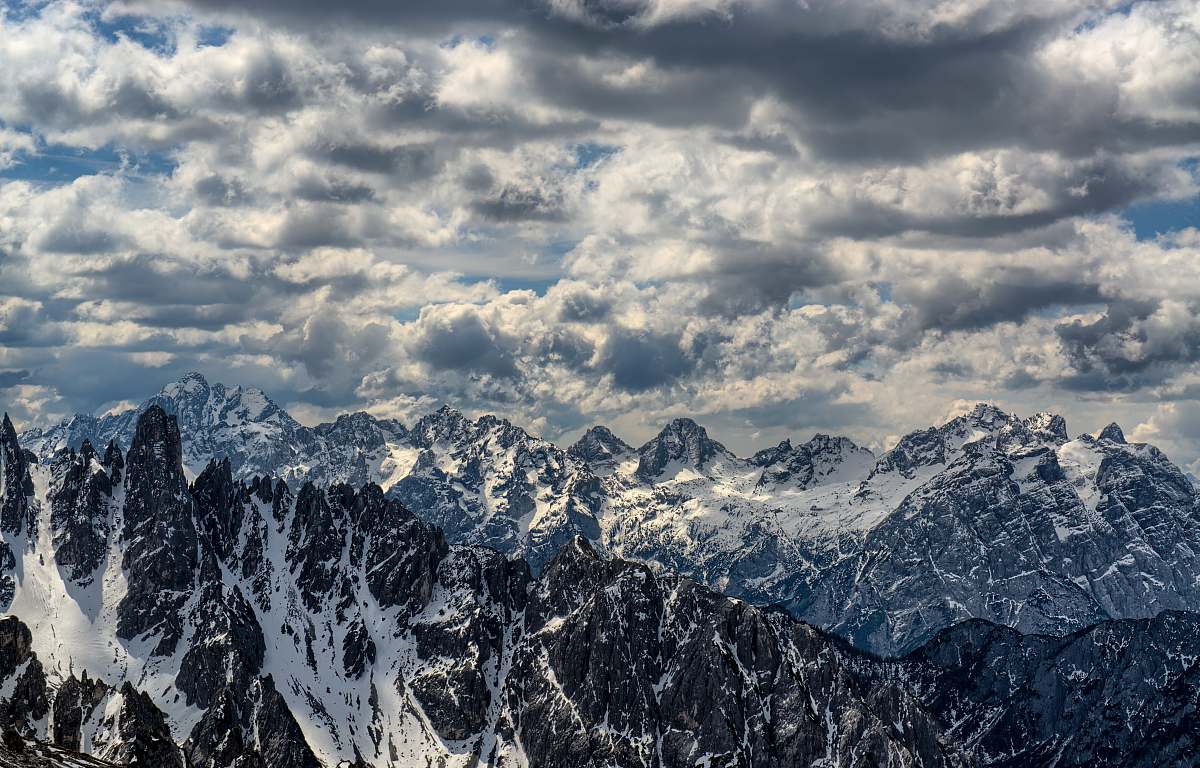 ice snow-covered mountains under cloudy sky snow